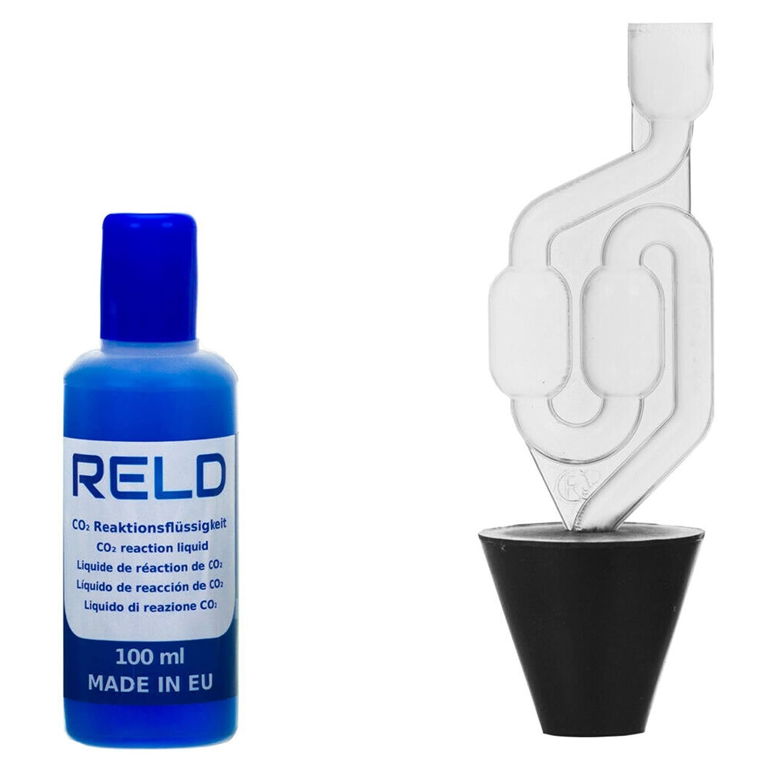 RELD Cylinder Head Gasket Tester Kit CO2 Combustion Leak Gas Test Universal for All Cars and Motorcycles Petrol Diesel Block Rapid Engine Leak Detector for 50 Tests