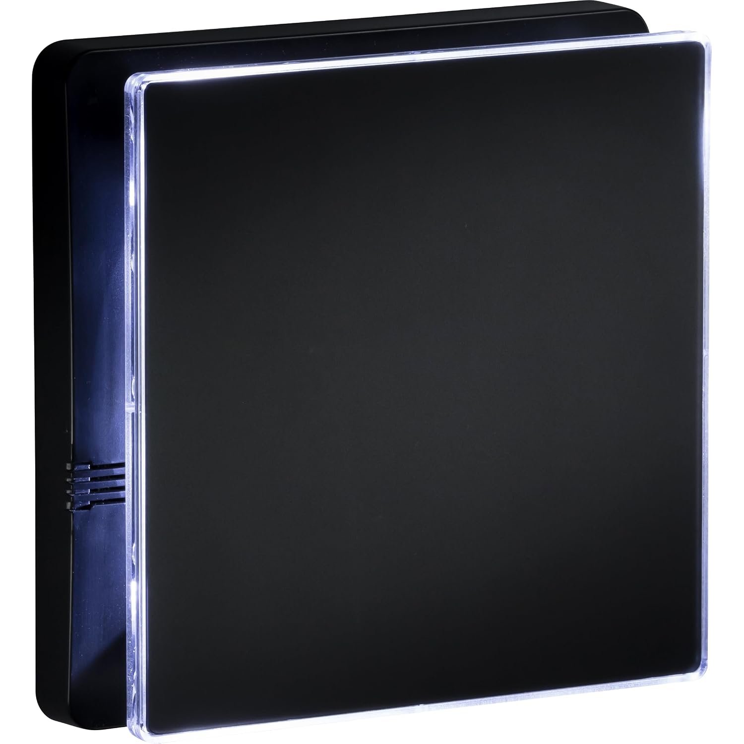 Knightsbridge IP45 100mm/4 inch LED Backlit Extractor Fan with Overrun Timer - Matt Black