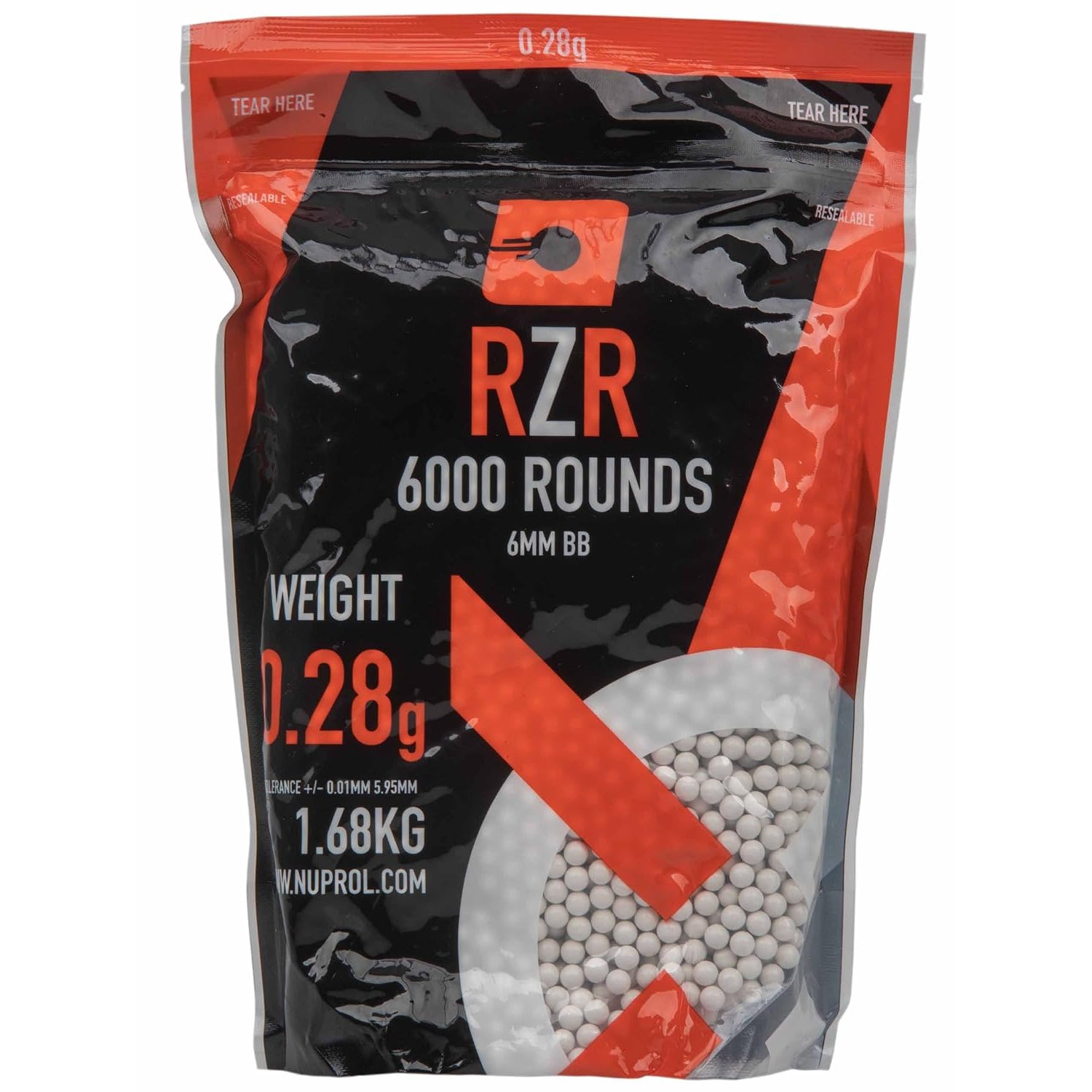 RZR 0.28g Precision 6mm BB x 6000rnd, White