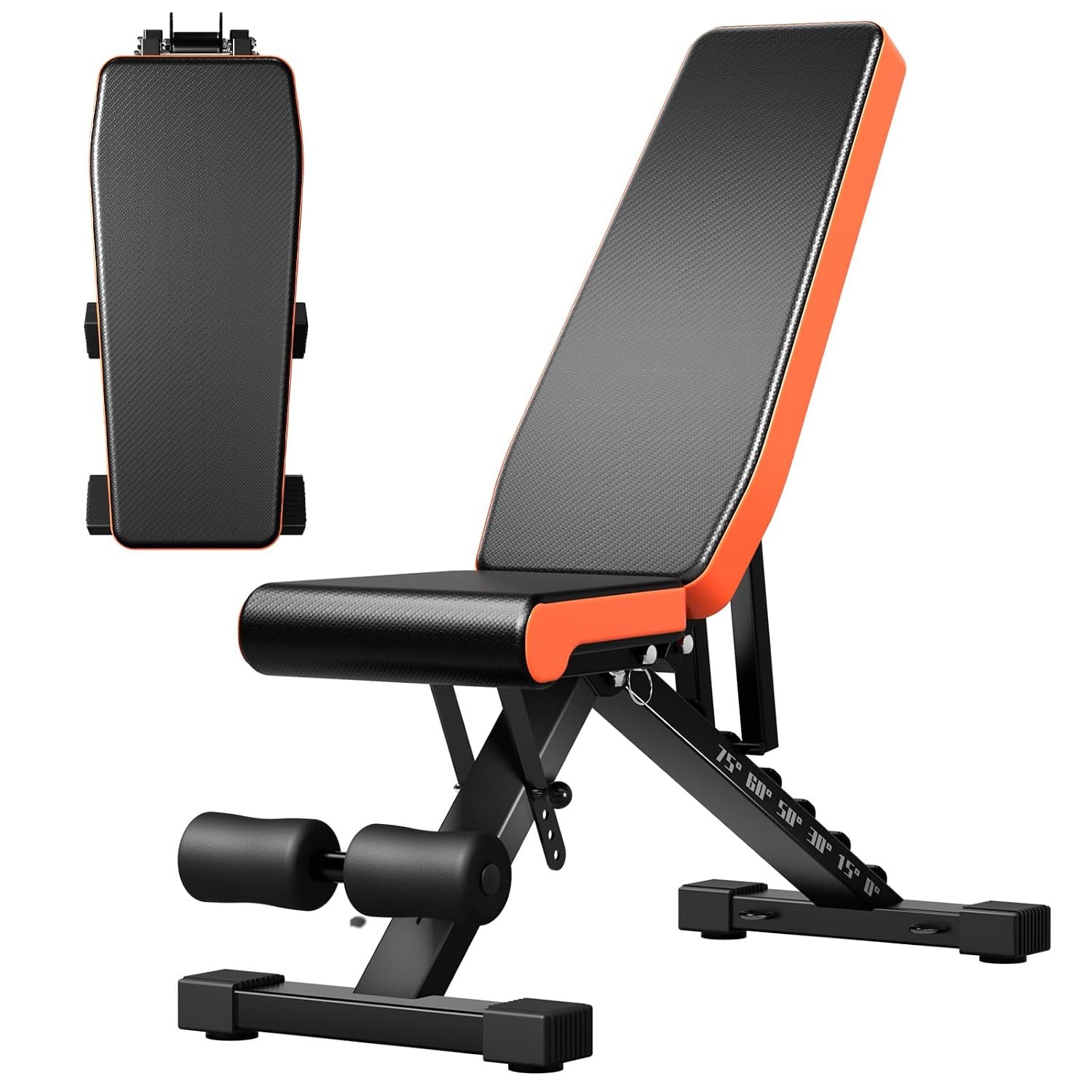 Panana Foldable Weight Bench, Adjustable Workout Fitness Benches, Utility Bench Incline Decline Bench Press Weight Bench for Full Body Strength Training Home Gym