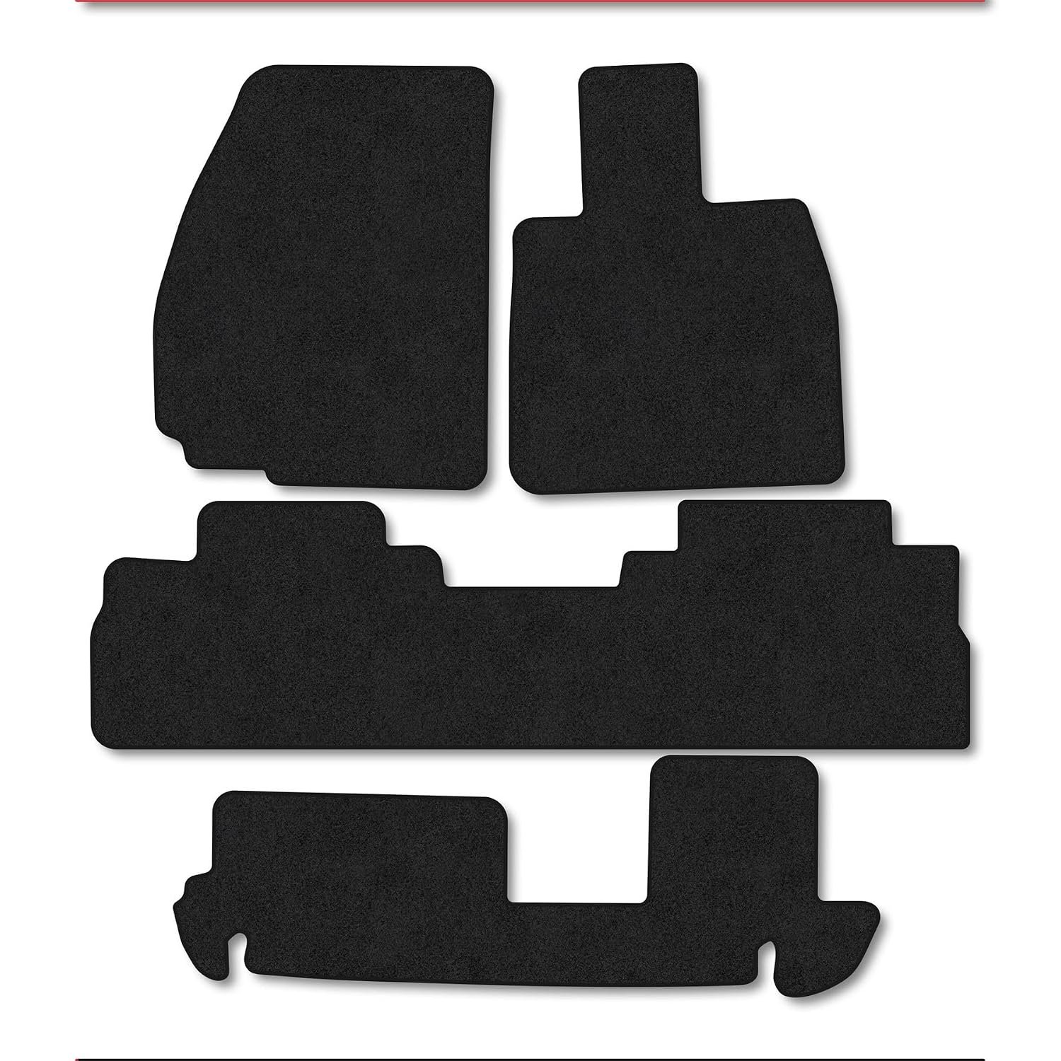 Chery Tiggo 9 Plug-in Hybrid (2025+) Car Mats Tailored Fit Carpet Floor Mats Non Slip Black Trim Full Coverage Compatible Accessory Front Rear Set Anti Slip Granulated Backing Hand-Finished Clips