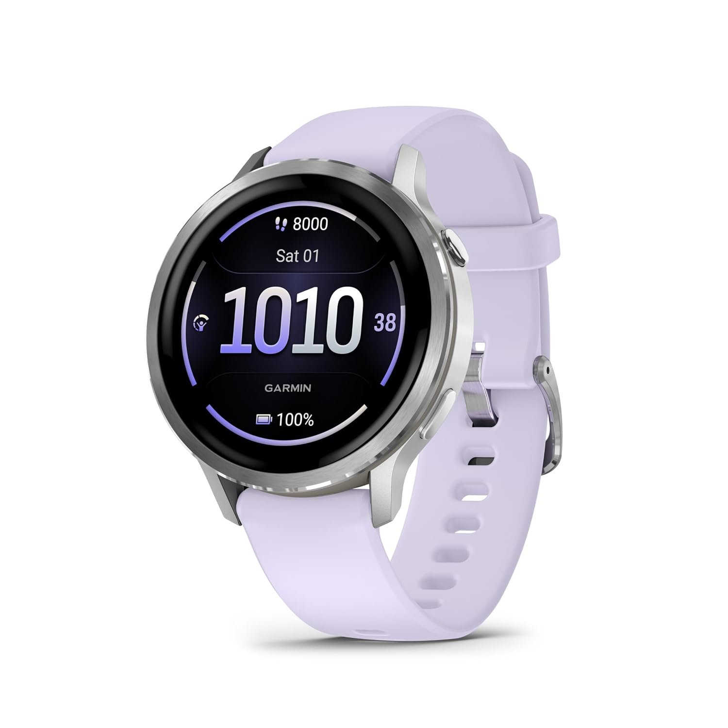 Garmin Venu 4, 41mm GPS smartwatch, AMOLED touchscreen, 24/7 advanced health & fitness, 80+ sports apps, flashlight, ECG app, sleep tracking, fitness coach,up to 10 days battery life, Periwinkle