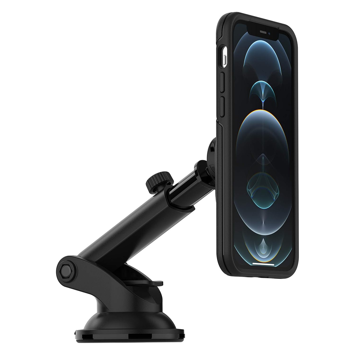 OtterBox Wireless Car Dashboard and Windshield Mount for MagSafe, Strong Magnetic Alignment and Attachment with MagSafe, Easily Adjustable and Secure Design, Compatbile with iPhone, Black