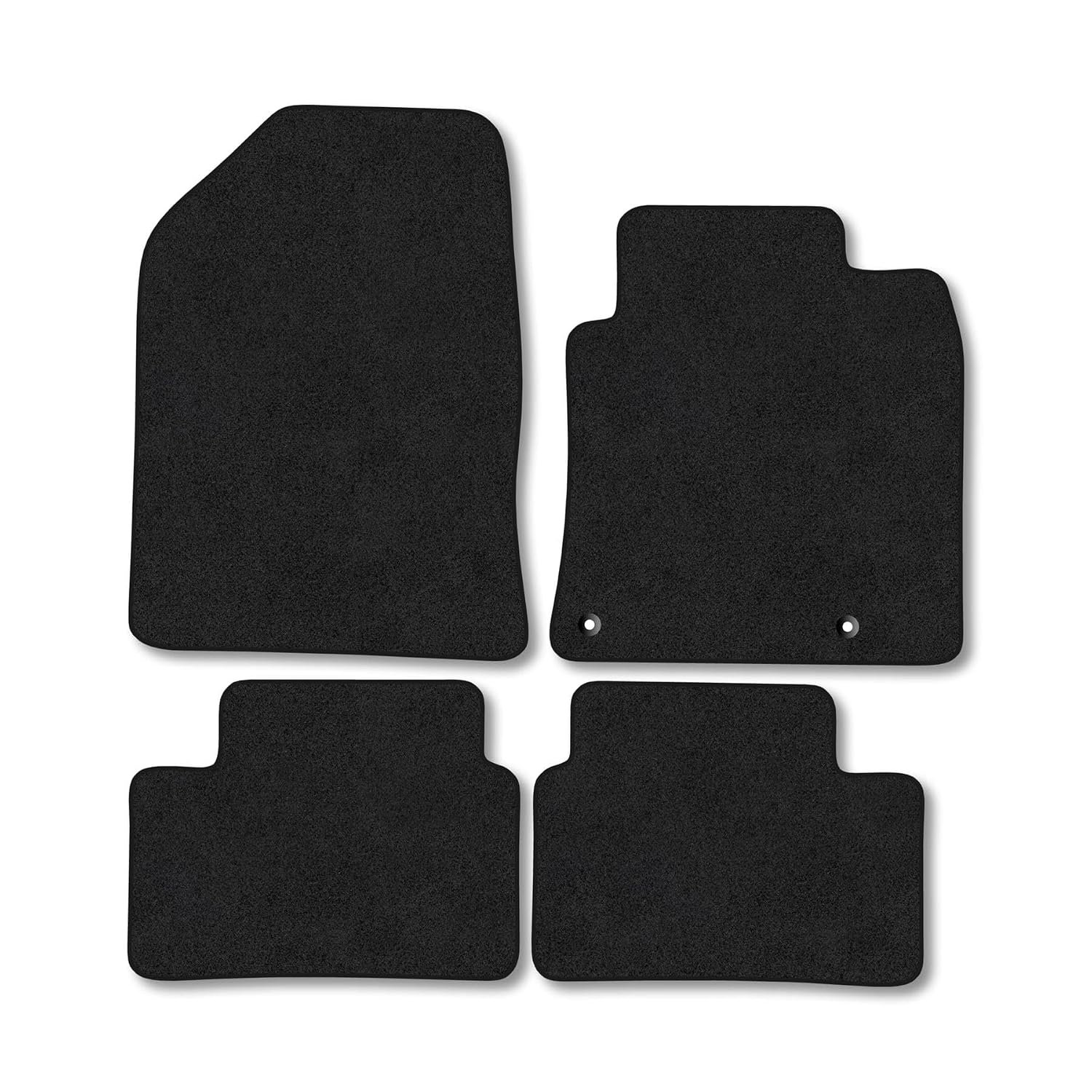 Kia XCeed (2019+) Car Mats Accessories Tailored Fit Carpet Floor Mats Non Slip Black Trim Full Coverage Compatible Accessory Front Rear Set Anti Slip Granulated Backing Hand-Finished Clips