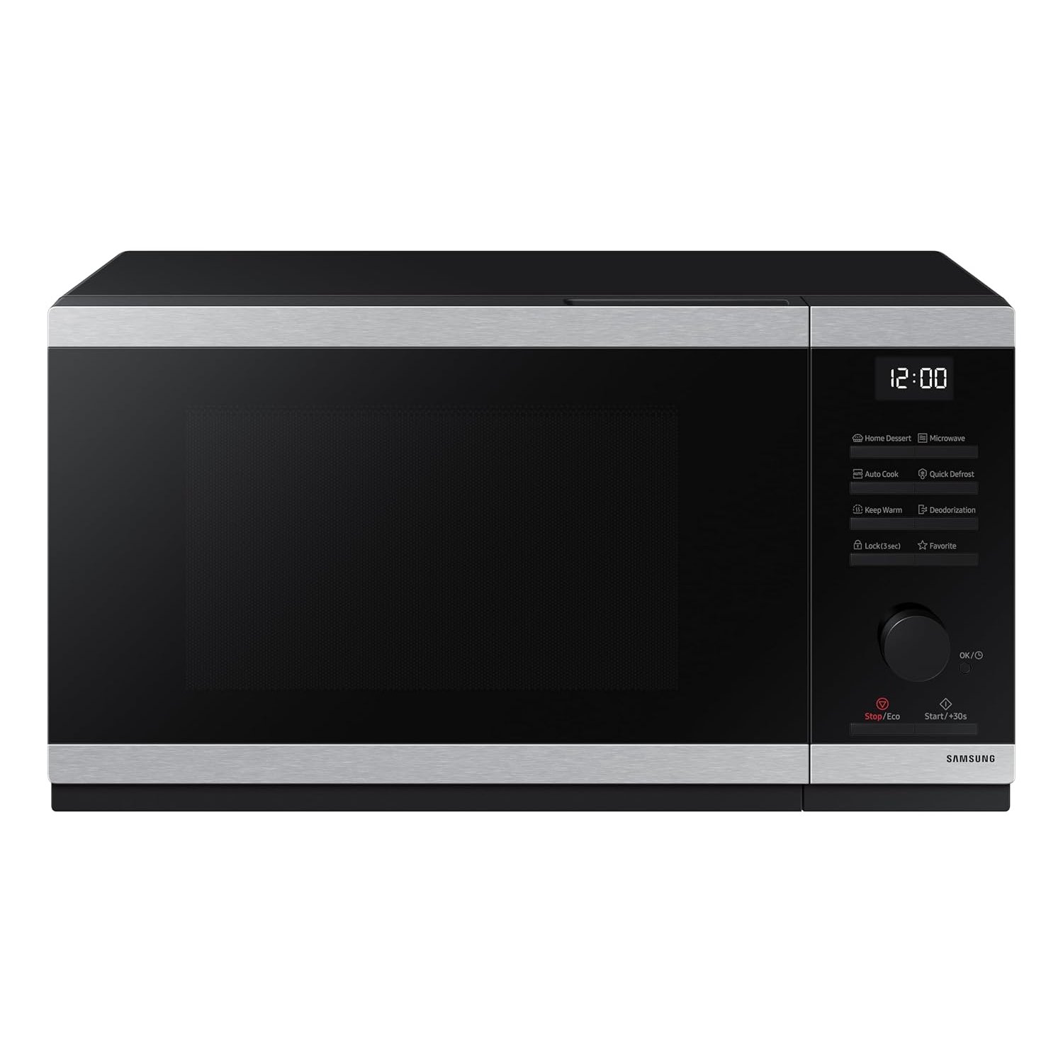Samsung Solo Microwave, 800W, Capacity: 23 Litre, Type G, Push Buttons, Stainless Steel, MS23DG4504ATE3