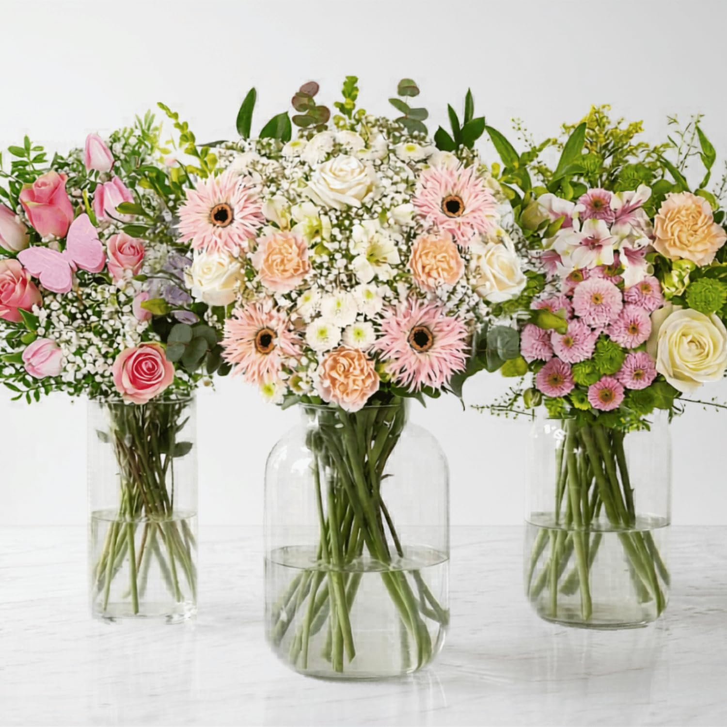 Florist Choice Fresh Flower Bouquet – Stunning Mixed Stems for: Birthdays, Anniversaries & Sympathy – Next day Flowers Delivery (Standard)