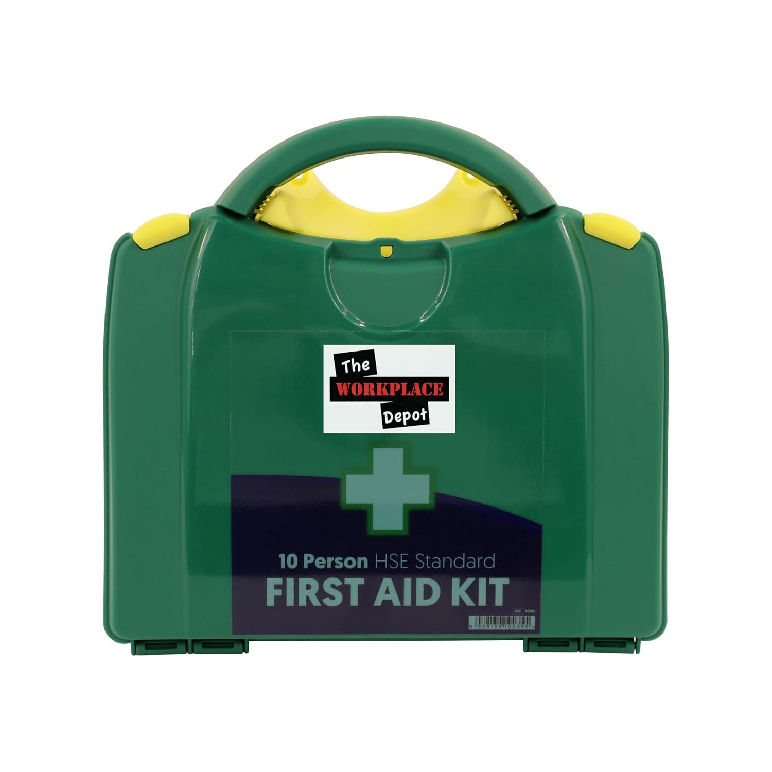 Statutory First Aid Kit, Green Boxed HSE Compliant First Aid Kit for Workplace (10 Person)