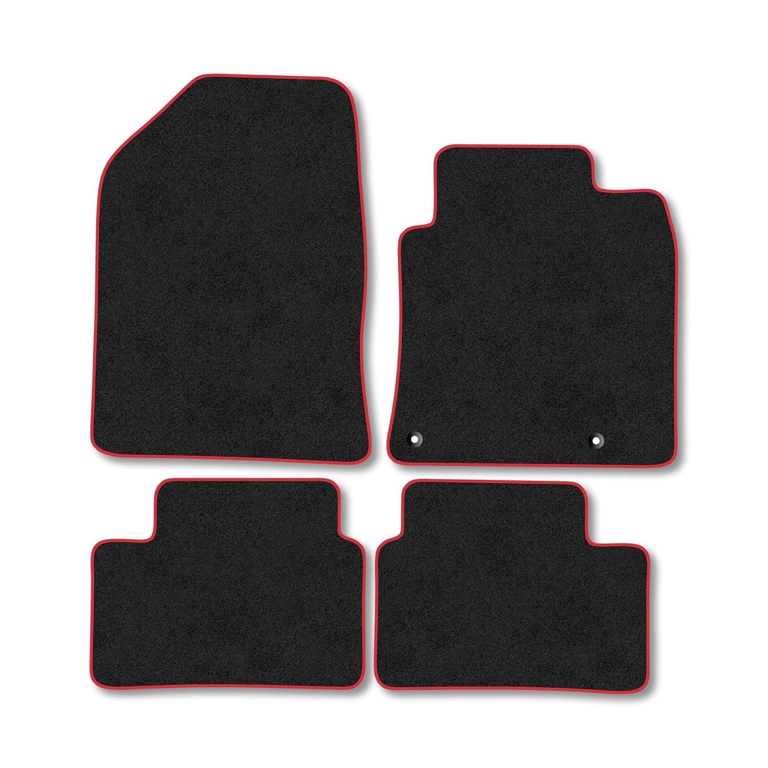 Kia XCeed (2019+) Car Mats Accessories Tailored Fit Carpet Floor Mats Non Slip Red Trim Accessory Compatible Front Rear Set Anti Slip Backing Custom Fit Hand-Finished Full Coverage Clips