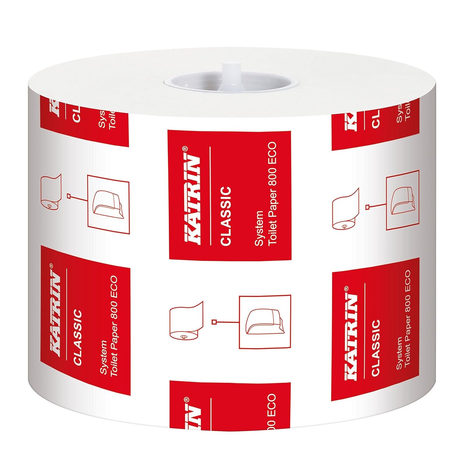 Katrin 103424 Classic System Toilet ECO paper, 100% recycled fibre (Pack of 36)