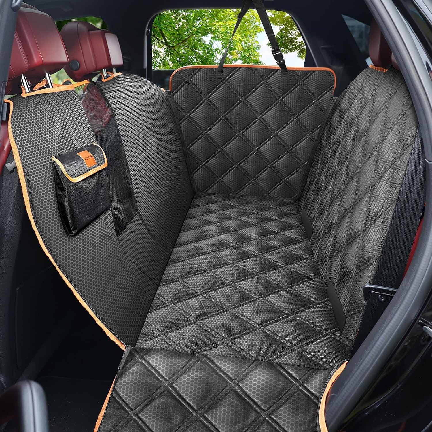 KYG Dog Blanket Car Rear Seat Car Seat Cover Dog Back Seat Waterproof & Scratch-Resistant Car Dog Blanket Back Seat for Cars and SUVs with Side Protection and Viewing Window 135 x 175 cm
