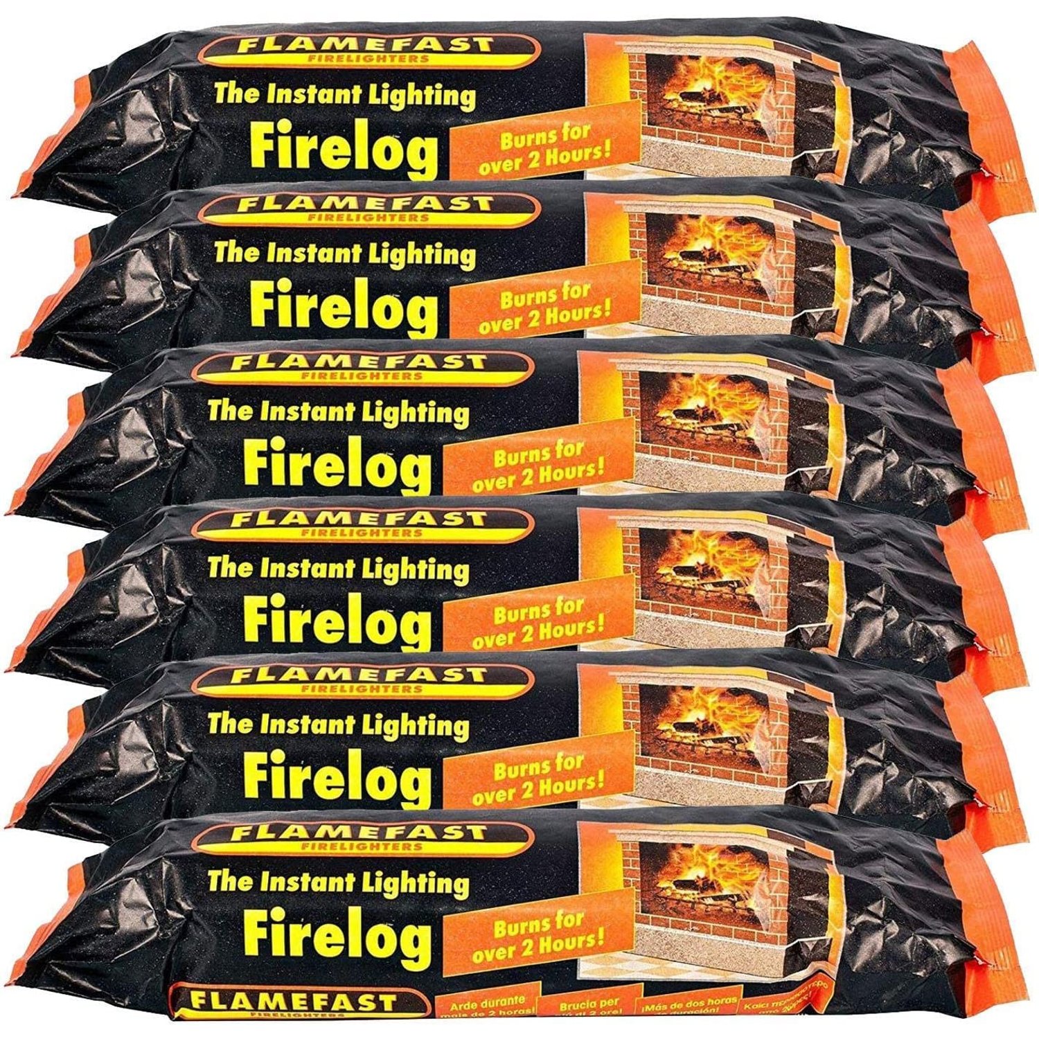 MDL Instant Light Smokeless Fire Logs - Case of 12 Logs