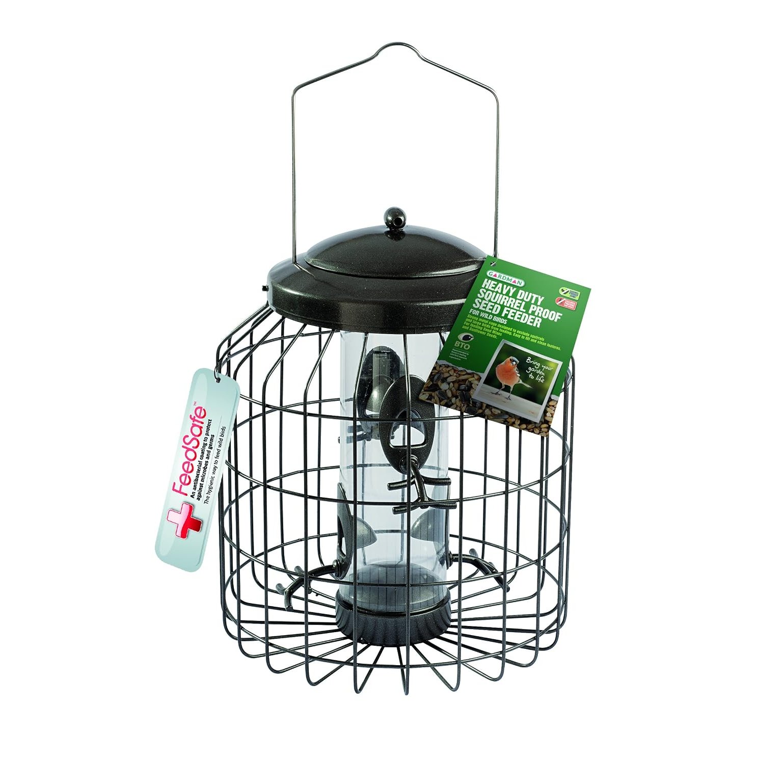 Gardman Heavy Duty Squirrel Proof Bird Seed Feeder Multicolour 12.75 KG
