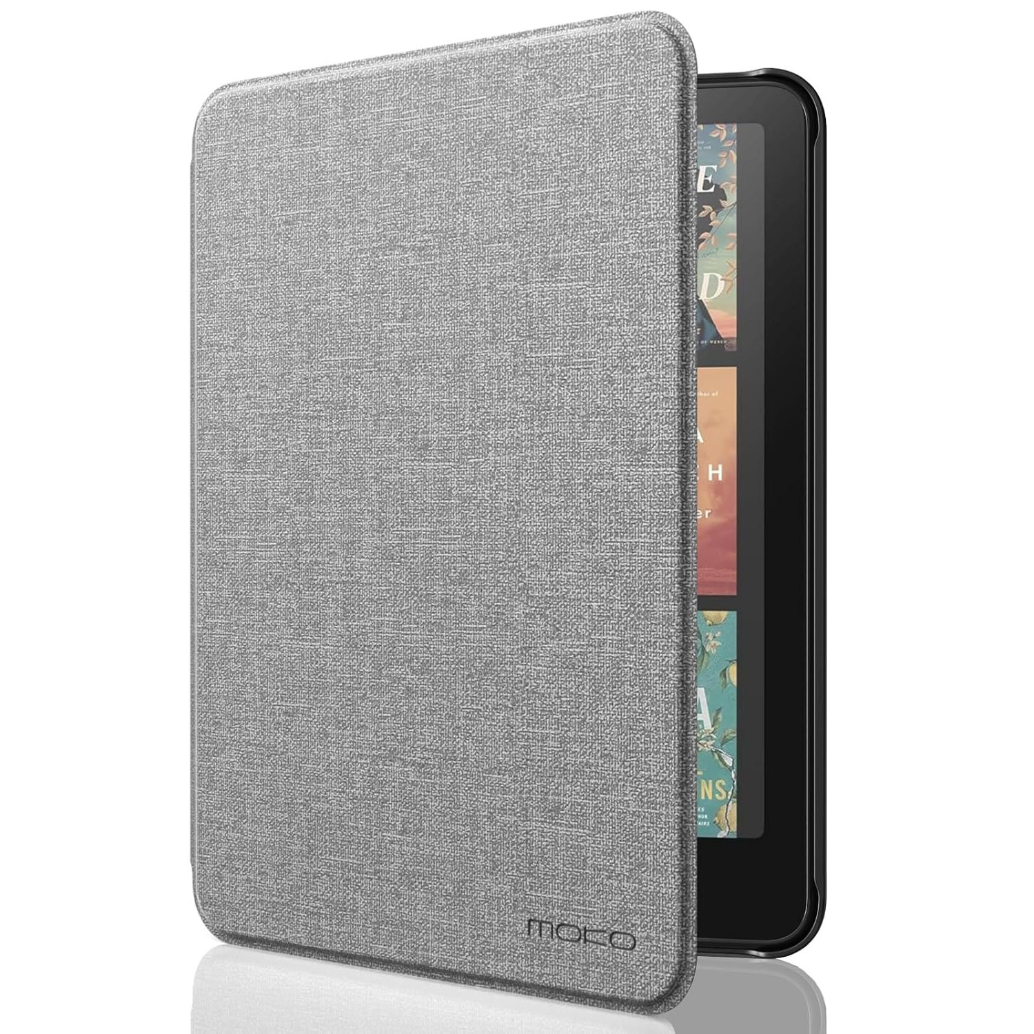 MoKo Case for All-new 7" Kindle Paperwhite (12th Generation-2024) and Kindle Colorsoft Signature Edition 2024, Lightweight Shell Cover with Auto Wake/Sleep for kindle Paperwhite 2024, Denim Gray