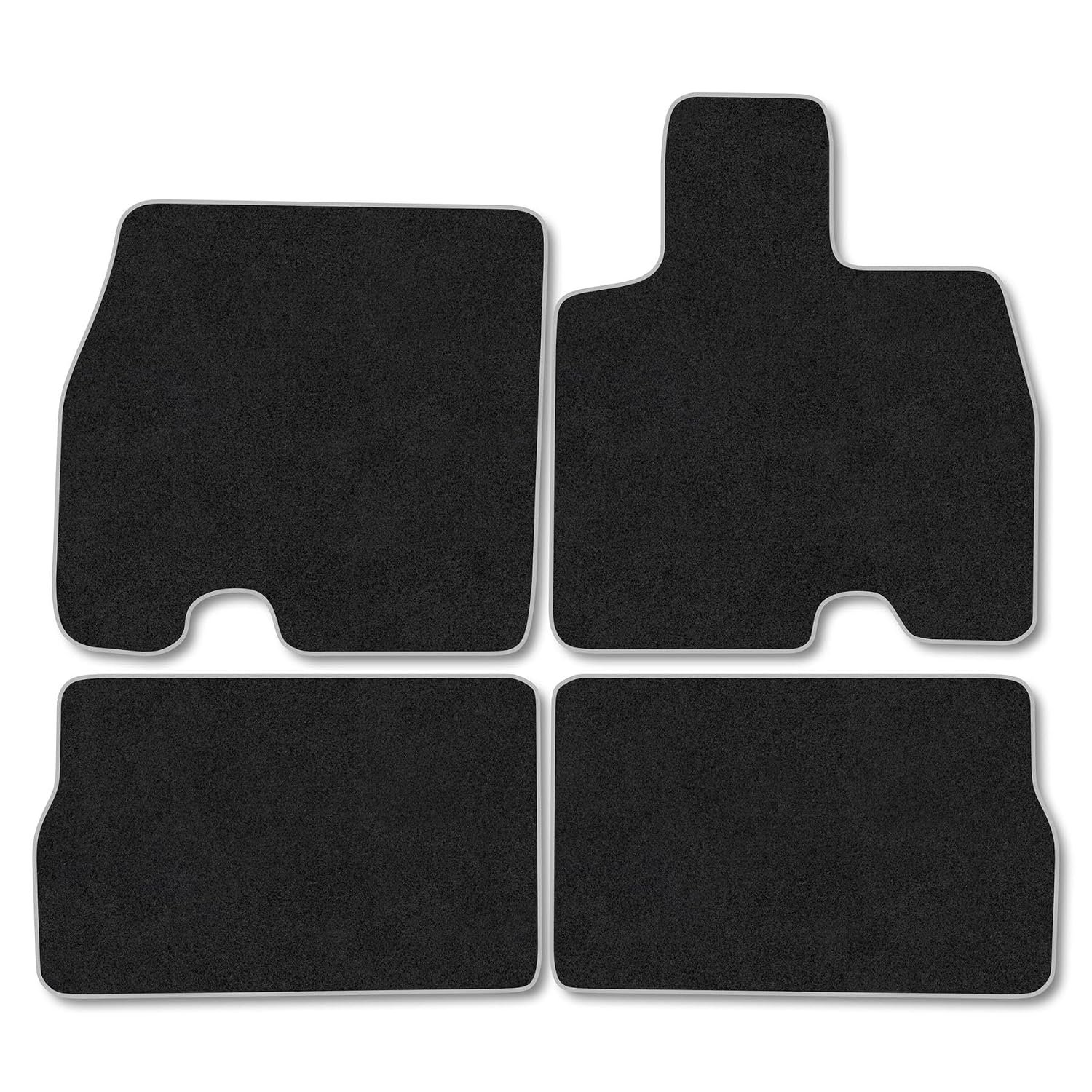 Jaecoo 5 (2025+) [EV] Car Mats Tailored Fit Carpet Floor Mats Non Slip Grey Trim Full Coverage Compatible Accessory Front Rear Set Anti Slip Granulated Backing Hand-Finished Clips