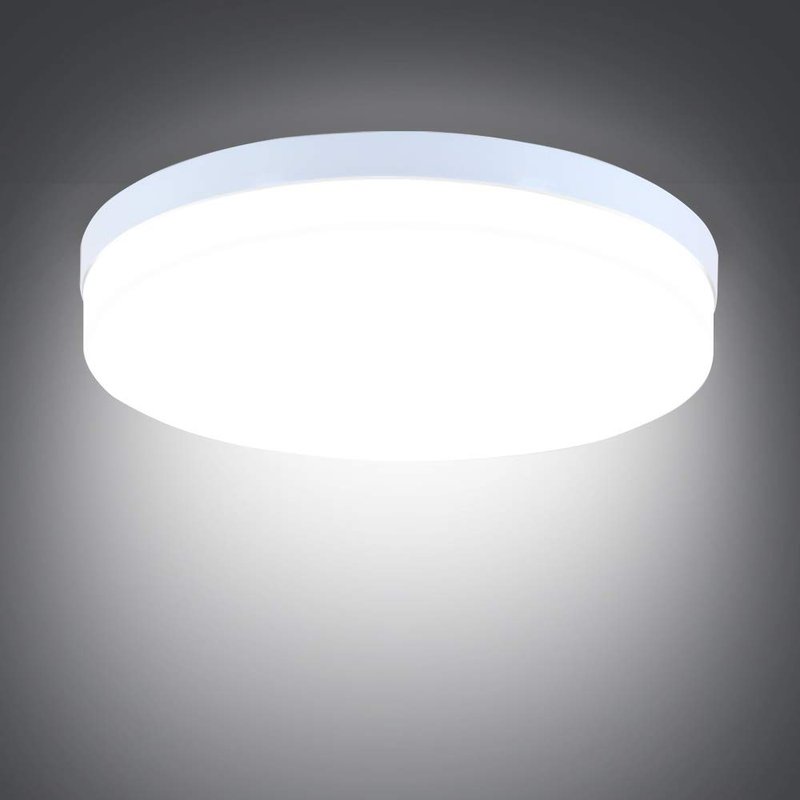 SUNZOS LED Ceiling Light 36W, Round Ceiling Lights, Daylight White 6500K 3240LM, Ø23cm Indoor Flush Mount Ceiling Lamp for Kitchen Bedroom Living Room Hallway Balcony Office