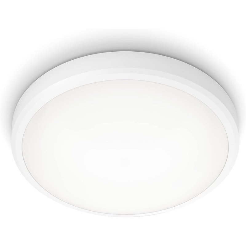 Philips LED Doris Bathroom Ceiling Light 4000K 17W IP44 [Cool White - White] For Indoor Lighting, Bathroom and Kitchen