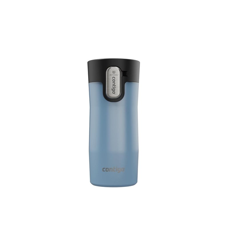 Contigo AUTOSEAL West Loop Vacuum Insulated Stainless Steel Travel Mug with Easy Clean Lid, 12oz Glacier Frosted Pearl