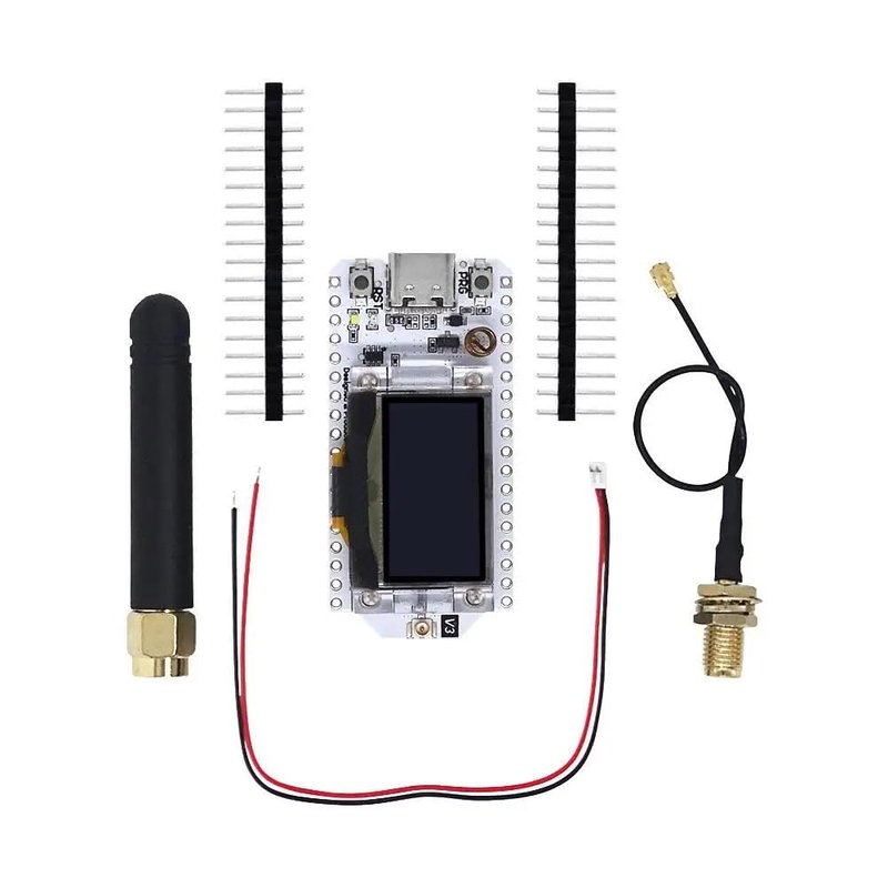 DollaTek for meshcore 868MHz - 915MHz Lora SX1262 Development Board 0.96 OLED Display ESP32 WIFI HTIT Bluetooth Board Development IOT Module For Arduino for Meshtastic