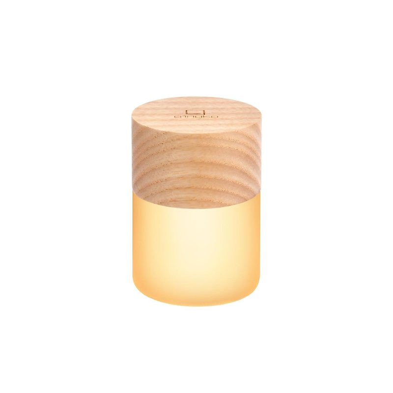 Gingko Design 7 Colour Changing RGB Lemelia Night Lights, 6cm high, Long Life Battery USB Charging, 2 Light Modes, FSC Certified (White Ash), G026