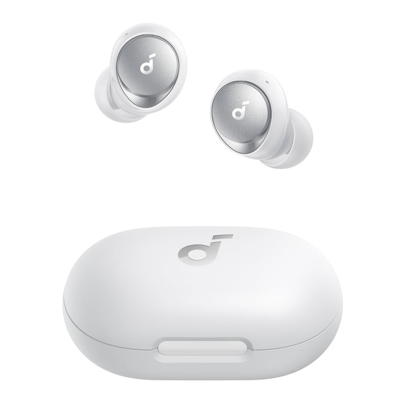 soundcore by Anker Space A40 Auto-Adjustable Active Noise Cancelling Wireless Earbuds, Reduce Noise by Up to 98%, 50H Playtime, Hi-Res Sound, Comfortable Fit, App Customization, Wireless Charge