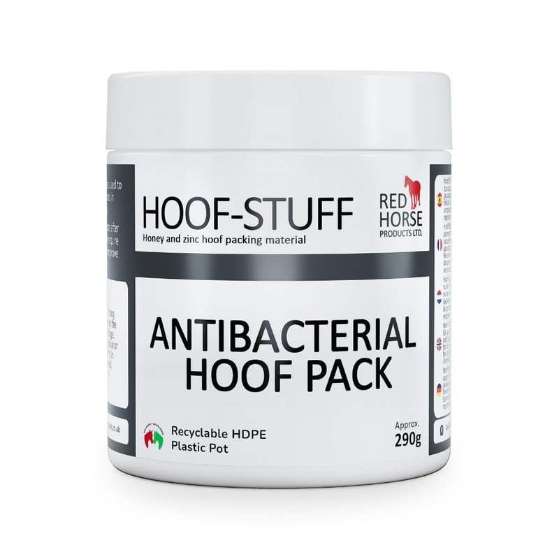 Hoof-Stuff - Antimicrobial Horse Hoof Pack (290g) | Natural Packing | Cleanse and Protect | Frog Central Sulcus Pack | Protective Crevice Filler | Thrush and White Line Care | Honey and Zinc Oxide