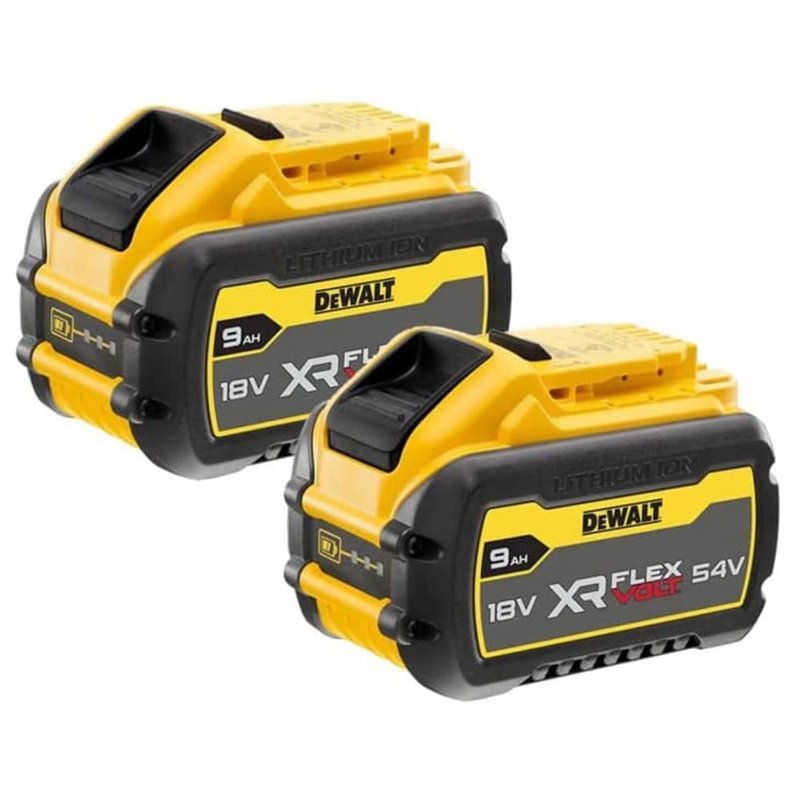 DEWALT 18V/ 54V XR Flexvolt 9.0Ah Battery DCB547 - Twin Pack