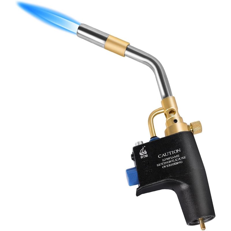 RTMMFG MAPP Propane Torch Gas High-Intensity Trigger Start Heavy Duty Plumbing Soldering Brazing Blow for Welding, Machine Maintenance, Barbecue Gas Cylinders not Included