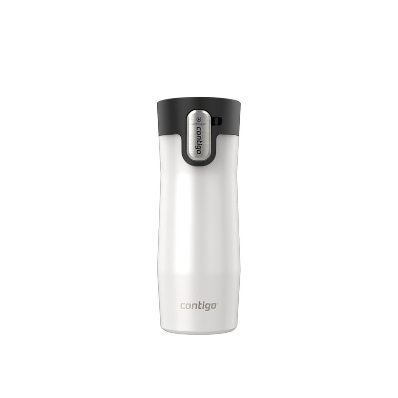 Contigo AUTOSEAL West Loop Vacuum-Insulated Stainless Steel Travel Mug with Easy-Clean Lid, 16 oz (473 mL), Salt Frosted Pearl