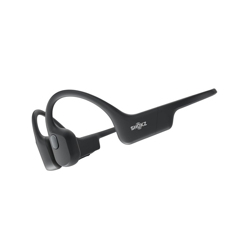 SHOKZ OpenRun Bone Conduction Headphones, Open-Ear Bluetooth Sports Earphones with Mic, IP67 Waterproof Wireless Headset for Running and Workout, 8H Playtime, USB-C - Comet Grey, Sport headband