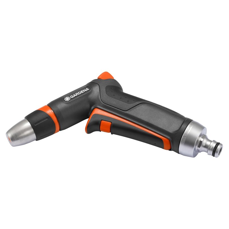 Gardena Premium Cleaning Nozzle: Robust Water Nozzle for Cleaning and Spraying, with Impulse Trigger and Lock, Frost Protection (18305-20)