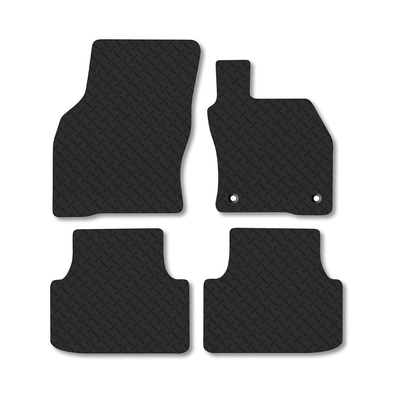 Cupra Formentor (2020+) Heavy Duty Thick Rubber Car Mats Accessories Tailored Fit Front Rear Set Compatible Accessory Waterproof Durable Non-Slip 5mm Full Coverage Protection with Clips