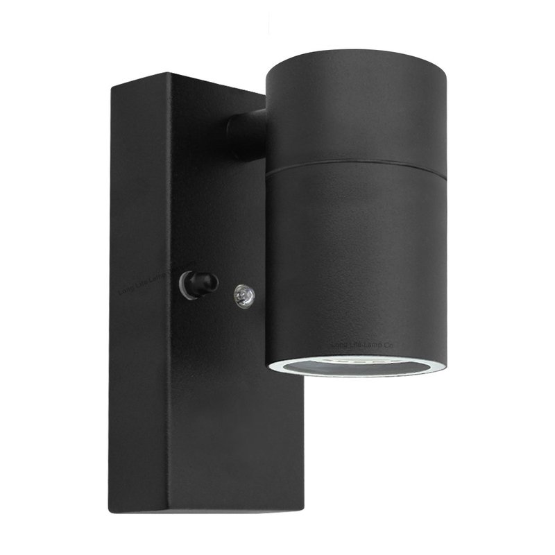 Long Life Lamp Company Black Outdoor Wall Light Dusk Till Dawn Sensor Stainless Steel IP65 ZLC089B