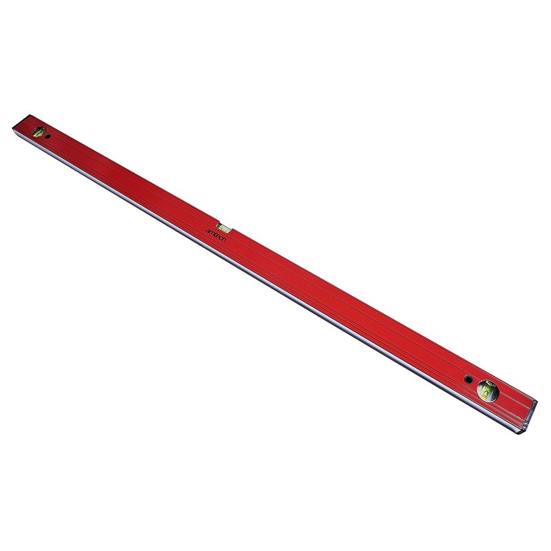 Amtech - Ribbed Spirit Level, Heavy-Duty Aluminium with Milled Faces, Two Vertical & one Horizontal Vial, for Wide-Span Levelling, 1 200 mm / 48 in