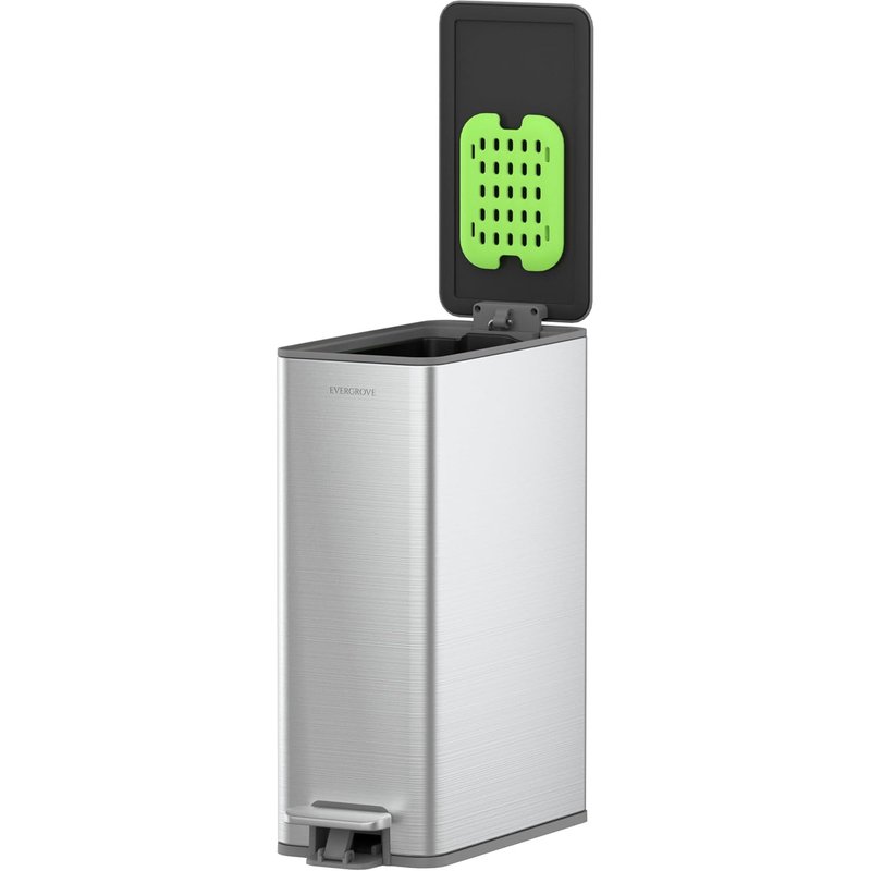 EverGrove 10L Slim bathroom bin with lid,toilet bin