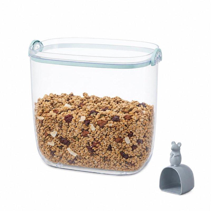 Eden & Willow Rice Storage Container 10kg, Airtight Large Food Storage with Lid & Measuring Scoop, BPA Free & Durable Kitchen Pantry Box for Rice, Flour, Dog Food & Oats