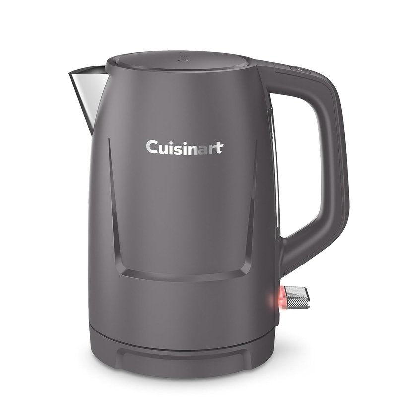 Cuisinart Core Collection Kettle | 1.5L Double-Walled | BPA-Free | Rapid Boil | Stainless Steel Interior | Cool-Touch Exterior | Contemporary Stone Grey Finish
