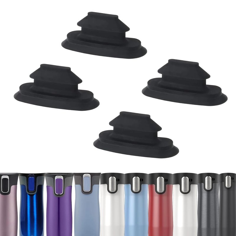 BOSORIO 4 Pack Rubber Stoppers Compatible with Contigo West Loop 2.0&3.0 12oz 16oz 20oz 24oz Travel Mug, Lid Replacement Part, Replacement Silicone Seal for Contigo Coffee Tumbler