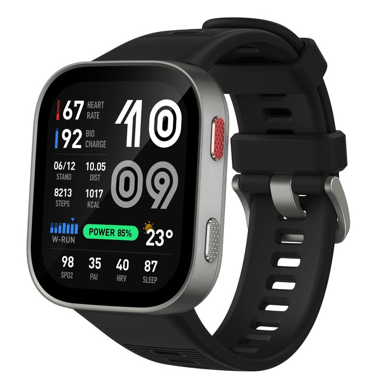 Amazfit Bip Max 50mm Smart Watch, 2.07" AMOLED Display, 20 Days Battery, GPS, 4GB Storage, Offline Maps, Hybrid Training, 150+ Sports, HYROX Mode, Fitness Tracker for Android & iPhone