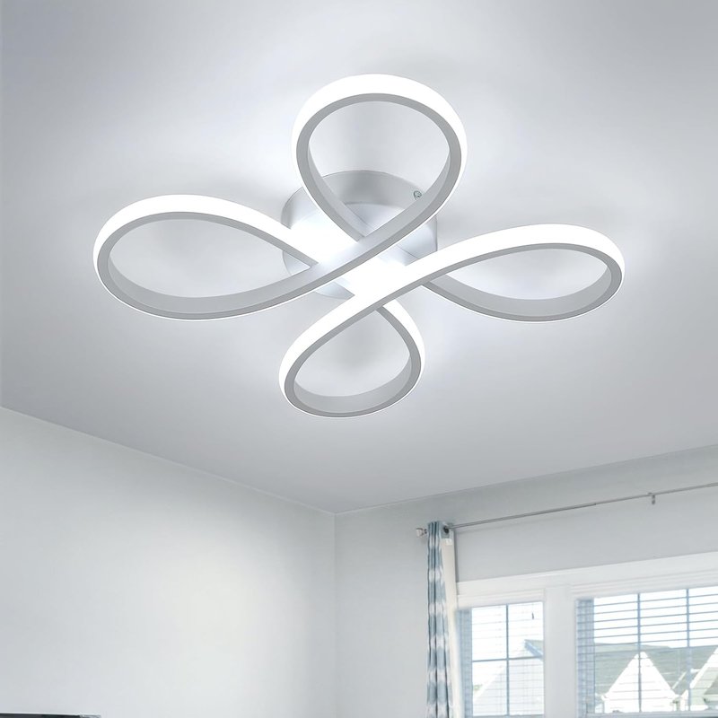 Comely LED Ceiling Light, 30W 3500LM Modern Light Fittings Ceilings, Creative Flower Shaped LED Ceiling Lamp for Bedroom Corridor Dining Room, Cool White Light 6500K