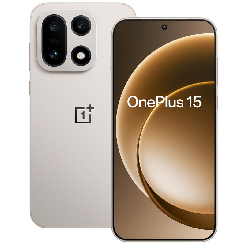 OnePlus 15 Tri-chip AI smartphone with Snapdragon 8 Elite Gen5, 6.78" 165Hz Display, 7300mAh Battery, Triple 50MP Flagship Cameras, 16GB RAM+512GB Storage, Sand Storm - 3 Year Extended Warranty