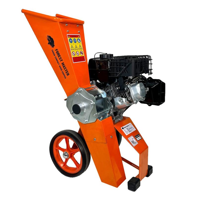 Forest Master FM6DDES-MUL 6HP Petrol Wood Chipper & Garden Shredder with Electric Start – Self-Feeding Mulcher Chips Branches Up to 50mm – Ideal for All Green Garden Waste