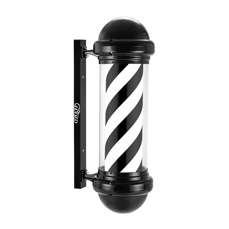 WDZD 29'' Black Barber Pole Light