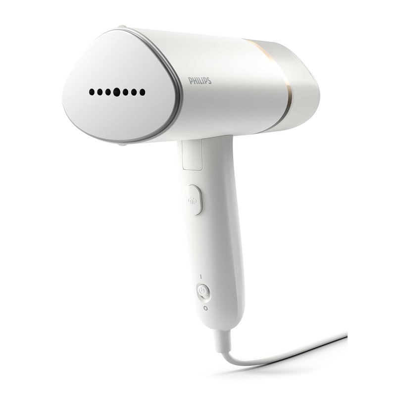 Philips Handheld Steamer 3000 Series, Compact and Foldable, Ready to Use in ˜30 Seconds, No Ironing Board Needed, 1000W, up to 20g/min, White (STH3020/16)