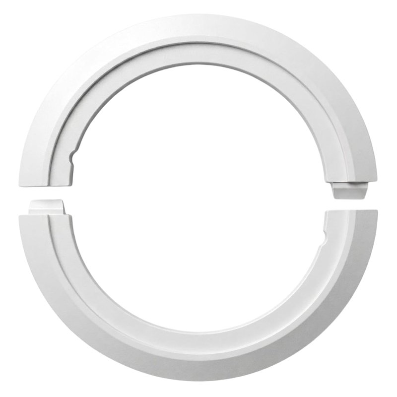 LightKlip® (5-PACK) | Instant Downlight Hole & Cracked Plaster Repair | Easy DIY Repair Bezel | FITS 80-92mm APERTURES ONLY | Patented V-2 Fire-Rated | Paintable | White