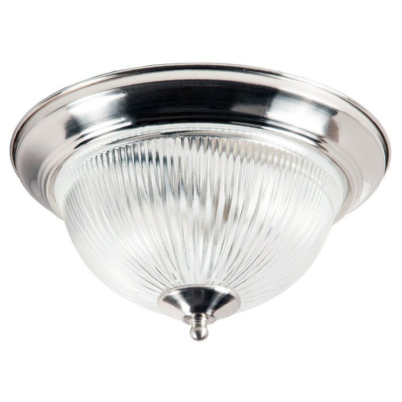 Happy Homewares Traditional Satin Chrome IP44 Bathroom Ceiling Light Fitting