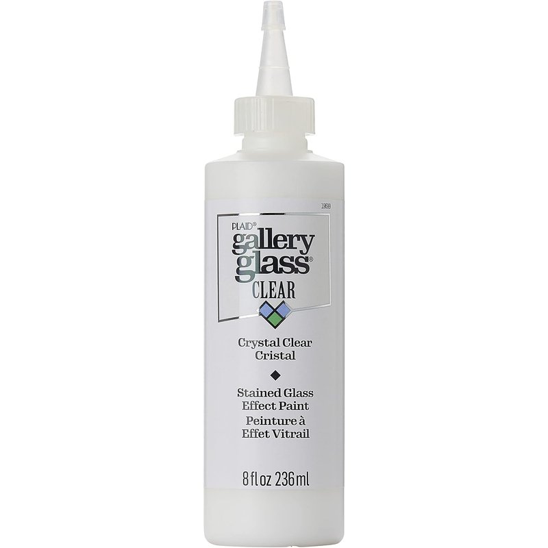 Gallery Glass Stained Glass Paint, Crystal Clear 8 fl oz Perfect For DIY Arts And Crafts Projects, 19699