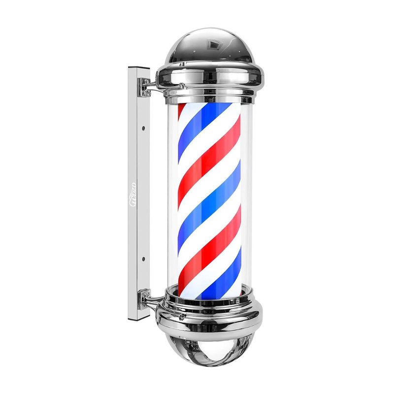 WDZD 29'' Silver Barber Pole Light