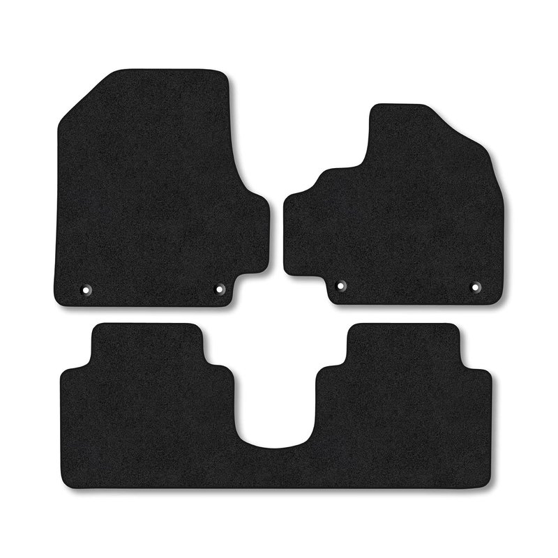 Hyundai Ioniq 5 (2021+) [Sliding Centre Console] Car Mats Accessories Tailored Fit Carpet Floor Mats Non Slip Black Trim Full Compatible Accessory Front Rear Set Anti Slip Granulated Backing Clips