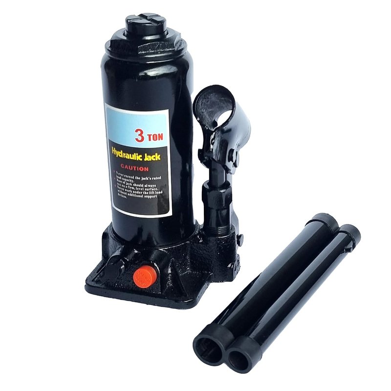 3 Ton Hydraulic Bottle Jack Heavy Duty Lifting Ram Car Van Truck Caravan Lorry Tractor