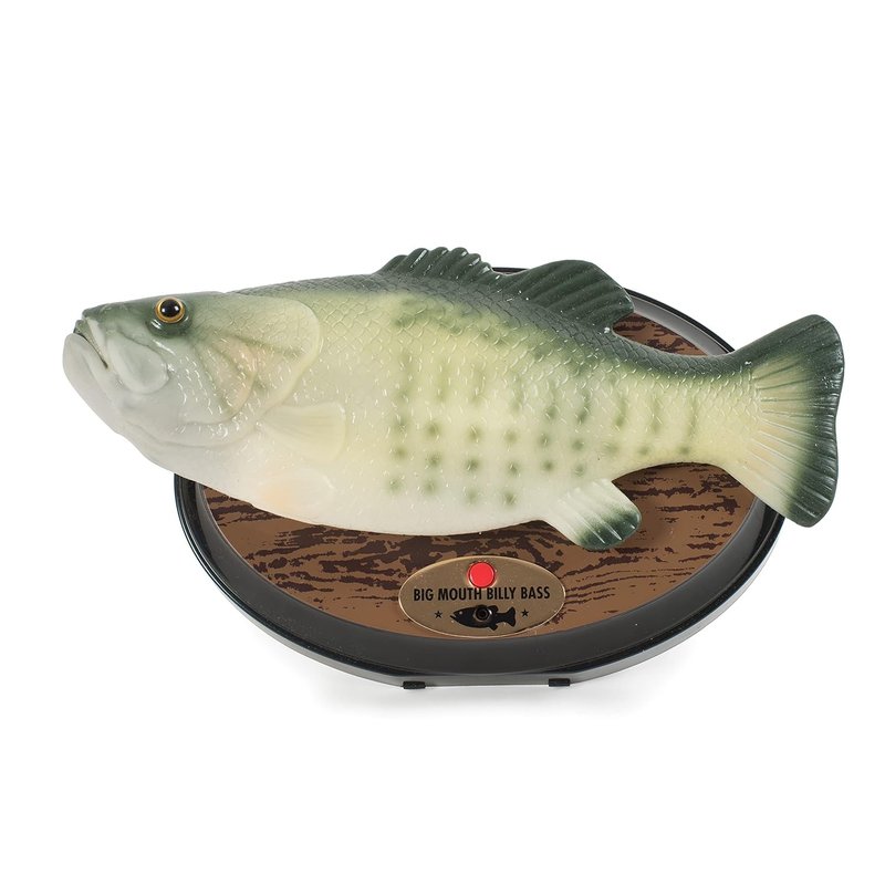 Funtime Gifts SS5600 Singing Sensation Billy Bass- Sings I Will Survive, 28 cm Long Colour Green